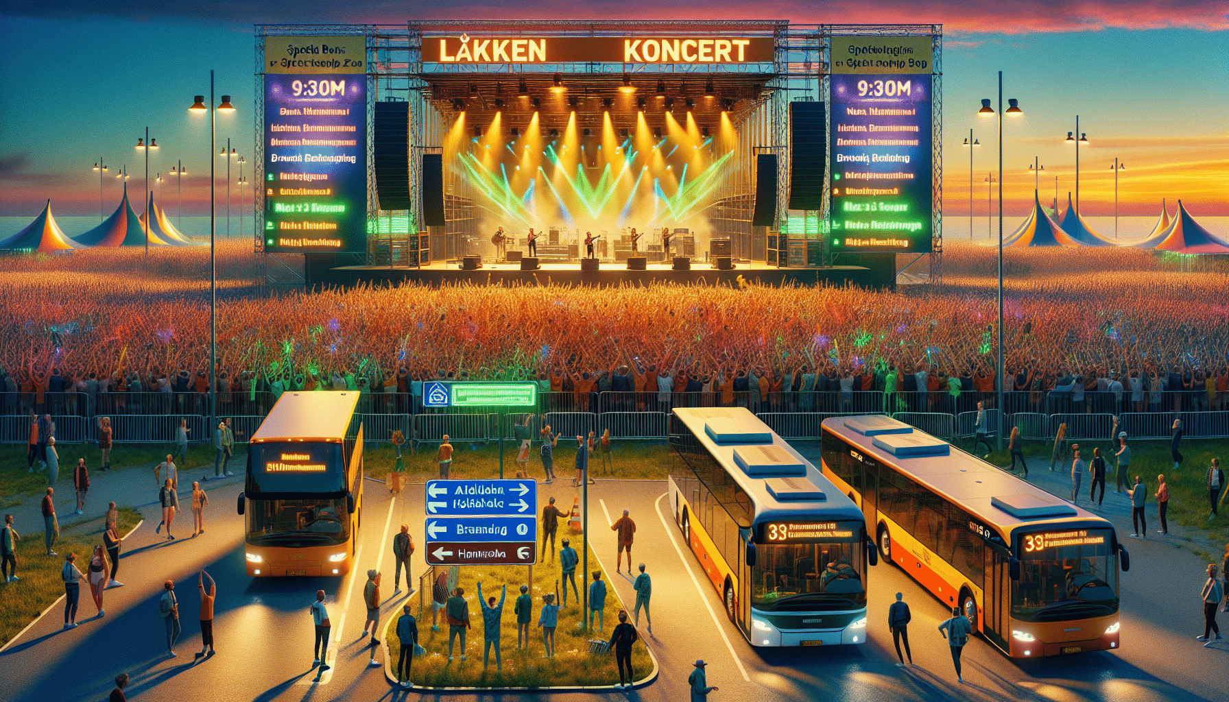 Løkken Koncert 2024: Mehr Busse, Top-Acts und Familienspaß